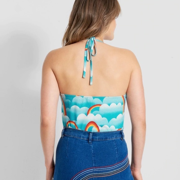 Last Summer a DJ Saved My Life Halter Bodysuit, Medium and Large, NWT - Picture 4 of 8